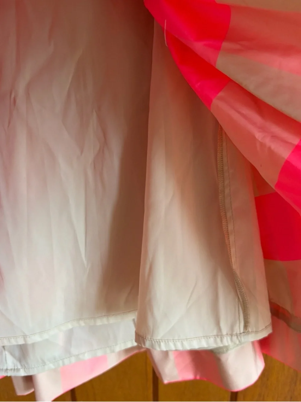 J. Crew Neon Pink & Cream Gingham Dress Set - Picture 5 of 6